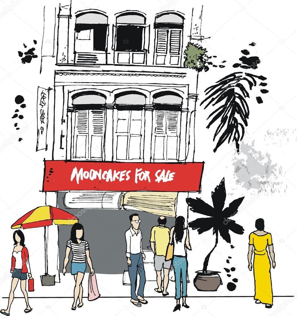 Vector drawing of old restaurant and building in Singapore Stock Vector Image by ©click60 #25778615 Vector drawing of old restaurant and building in Singapore Stock Vector Image by ©click60 #25778615