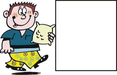 vektör karikatür mutlu çocuk tatlılar