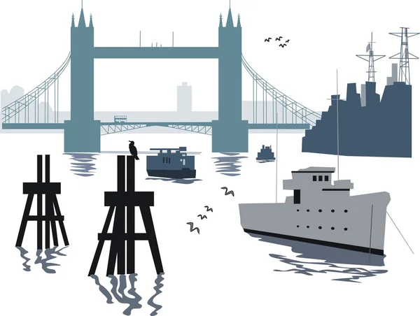London bridge illustration — Stock Vector