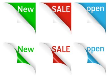 Yeni Satılık açık kıvrılmış köşeleri