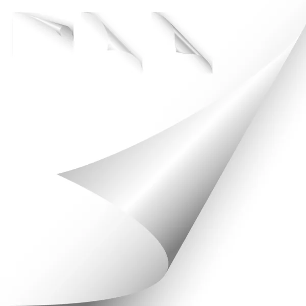 curled corners white
