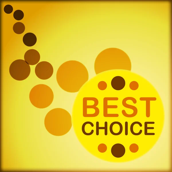 Circle best choice — Stock Vector