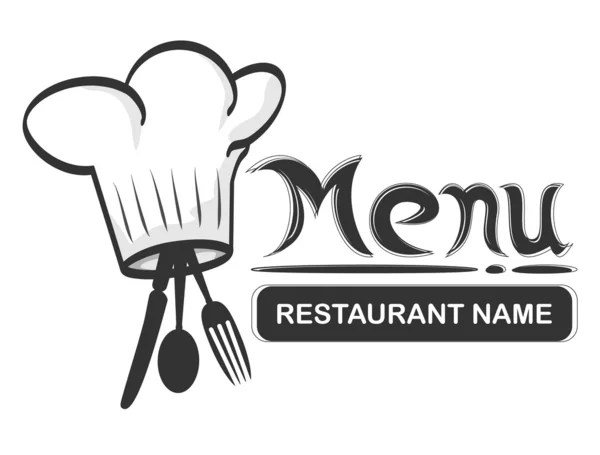 Restaurant logo vork Stockvector