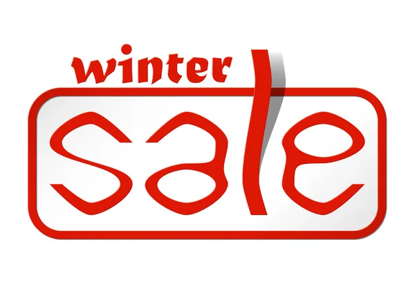 Sale card winter — Stock Vector