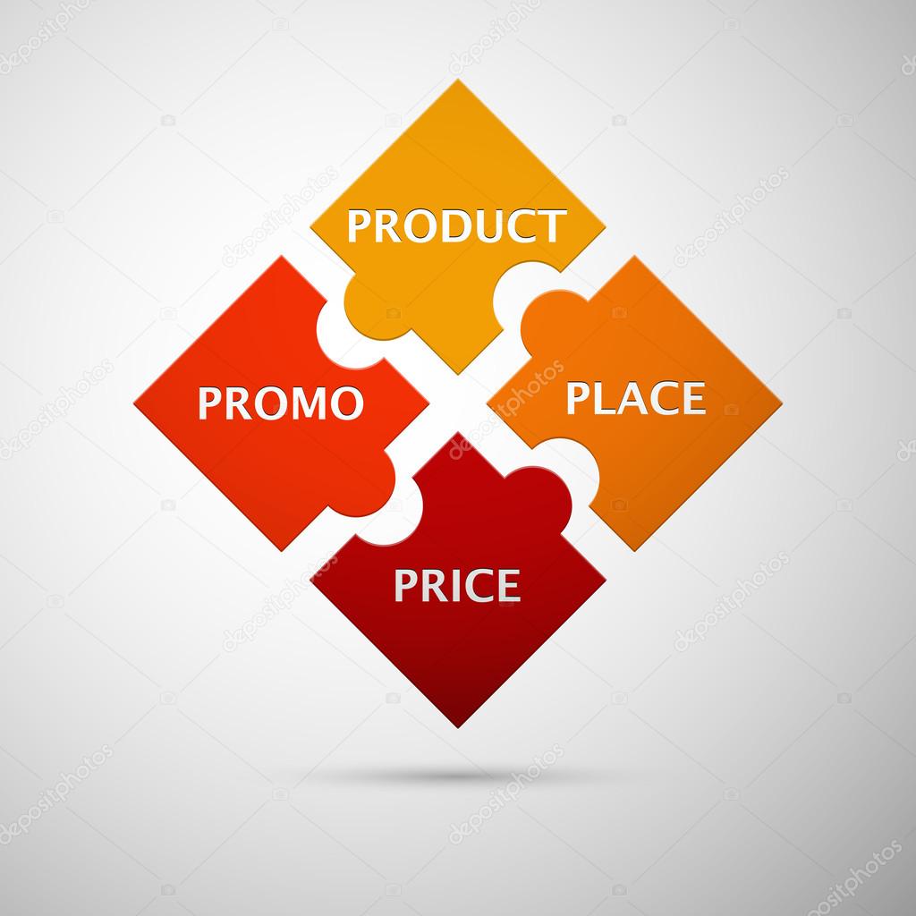 Color puzzle marketing mix Stock Vector Image by ©yakstudio 38139487