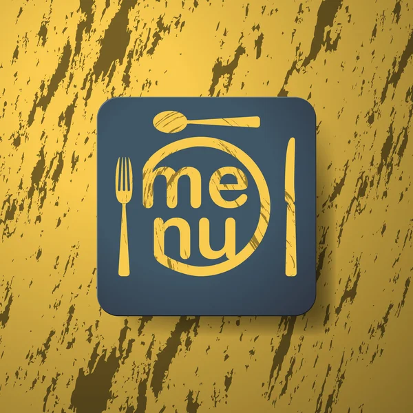 Icône de menu restaurant — Image vectorielle