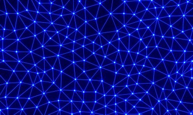 3d illüstrasyon Plexus geometrisi veya siyah arkaplan üzerindeki çizgi ve nokta bağlantısı ağ bağlantı yapısı. Soyut teknoloji geçmişi. Bilim arka planı. Dijital veri arkaplanı.