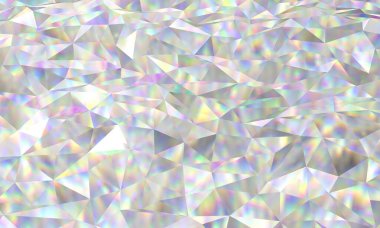 abstract crystal background, iridescent texture, macro panorama, faceted gem, wide panoramic polygonal wallpaper