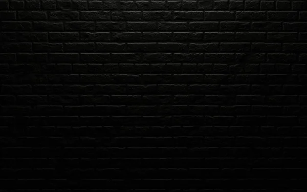 Black Brick Wall Background Render — Stock Photo, Image