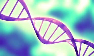 DNA sarmal molekül yapısı. 3d hazırlayıcı
