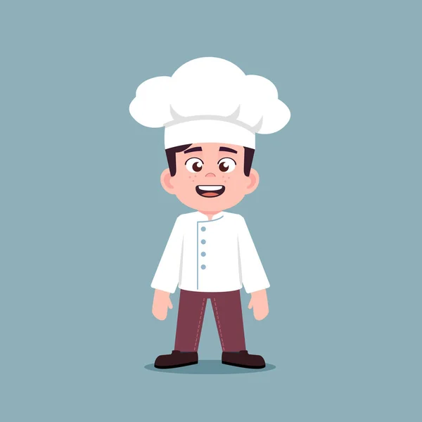 Cute Cartoon Chef Vector Illustration — ストックベクタ