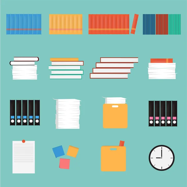 vektör office in set