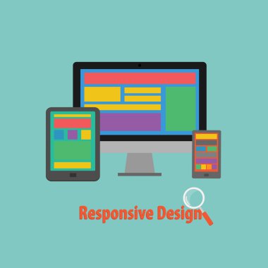 Aygıt yanıt veren tasarım vektör