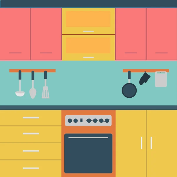 Beyaz mutfak vektör