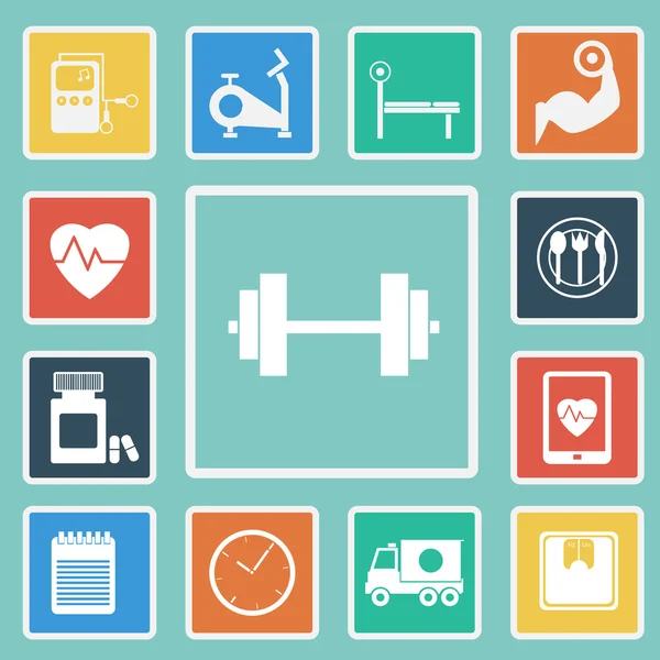 vektör fitness Icon set