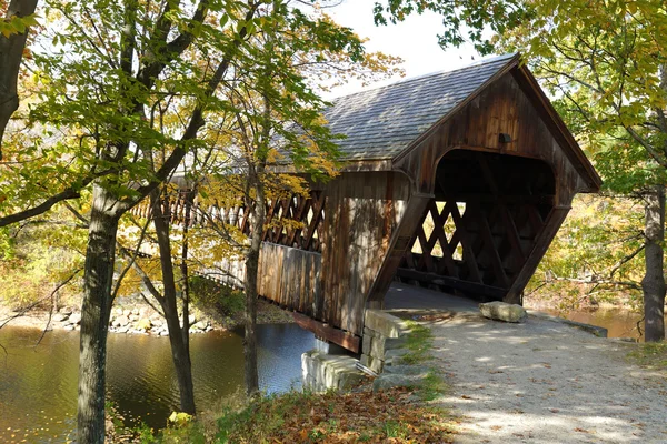 Een rijstrook overdekt bruggetje — Stockfoto