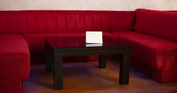 3D рендеринг современного дивана в гостиной — стоковое фото