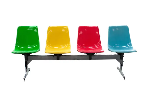 Färgglada utomhus stol — Stockfoto