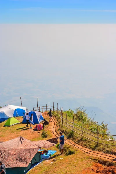 Camping Above The Cloud — Stock Photo, Image