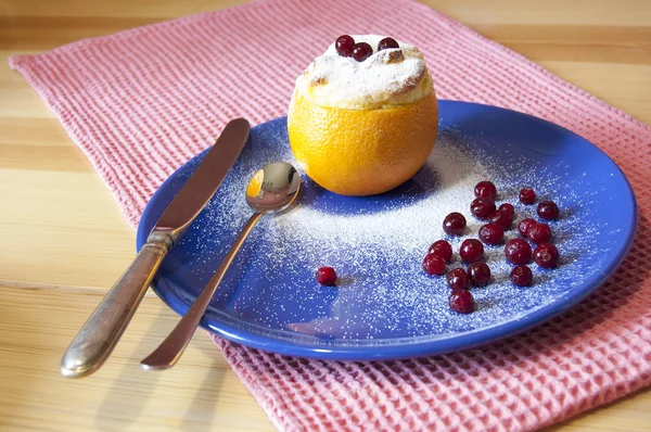 Oranje dessert — Stockfoto