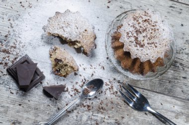 Tablo ve çikolata kabak kekler