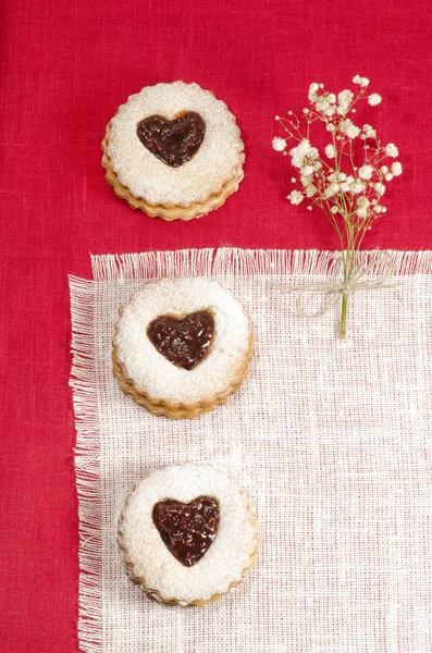 Homemade cookies Valentine's Day — Stock Photo, Image