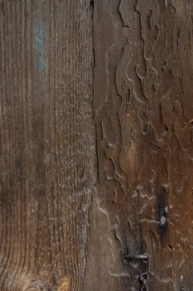 Drewniane ściany tło zardzewiały łańcuch — Zdjęcie stockowe