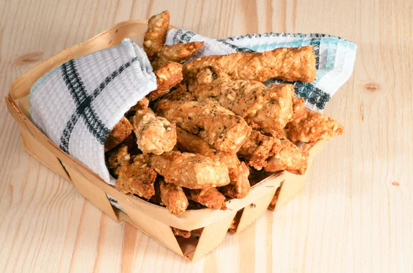 Knoflook kaas brood stokken — Stockfoto