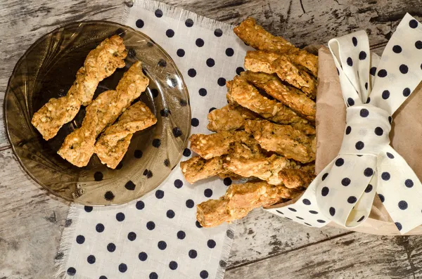 Knoflook kaas brood stokken — Stockfoto