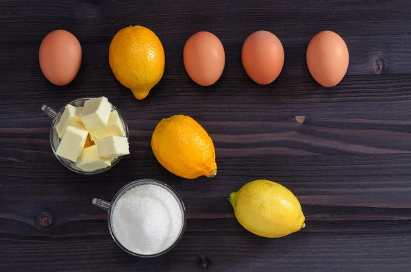 Zutaten zum Kochen französischer Sahne — Stockfoto