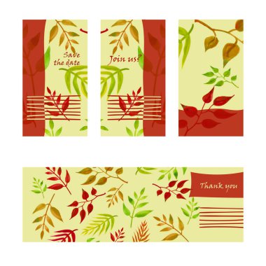 Düşme vektör kurumsal iş şablonu bırakır