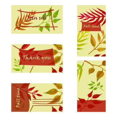 Düşme vektör kurumsal iş şablonu bırakır