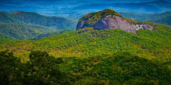 Guardando Glass Rock Nella Foresta Nazionale Pisgah Carolina Del Nord — Foto Stock
