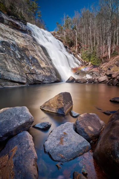 Rainbow Falls Gorges State Park Nära Sapphire North Carolina Usa — Stockfoto