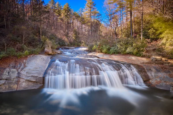 Turtleback Falls Gorges State Park Bij Sapphire North Carolina Verenigde — Stockfoto