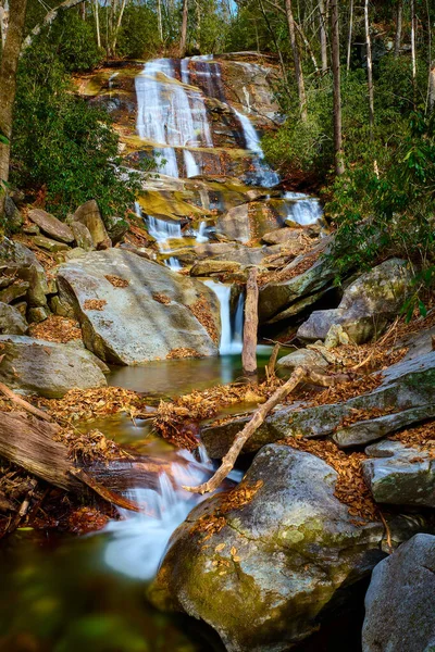 Cove Creek Falls Brevard North Carolina Abd — Stok fotoğraf