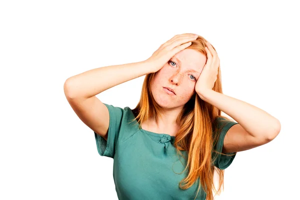 Fruktansvärd huvudvärk — Stockfoto