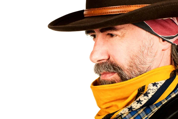 American cowboy closeup — Stock Photo, Image