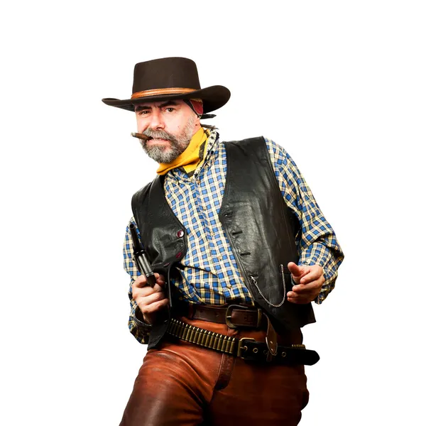 Wild west bankoverval — Stockfoto