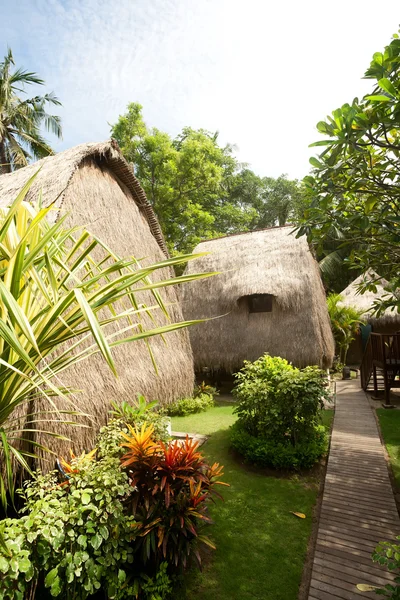 saz çatı bungalow resort tropikal, lembongan Adası, indon