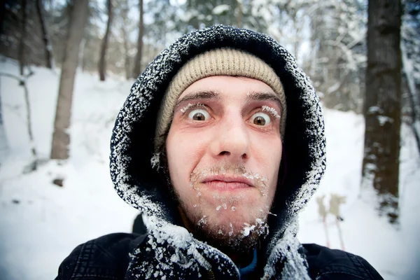 cesur hiker donmuş yüzü güzel. Rusya, pidan