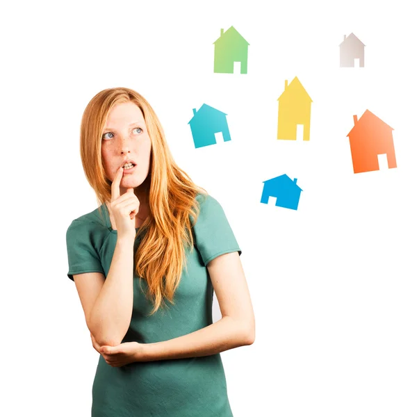 What house to choose ? Stockfoto