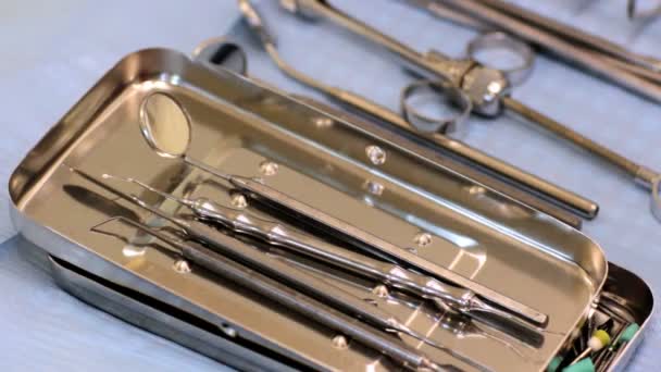 Dental instruments — Stock Video