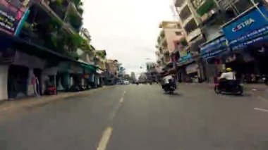 Saigon - 22 Temmuz: motosiklet yolculuk boyunca saigon şehir