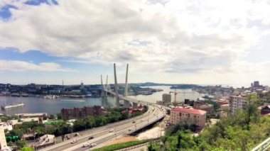 Vladivostok cityscape gündüz görünümü.