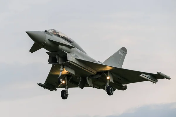 2021年6月 台风在林肯郡英国皇家空军康斯比 Raf Coningsby 的一次训练中登陆 — 图库照片