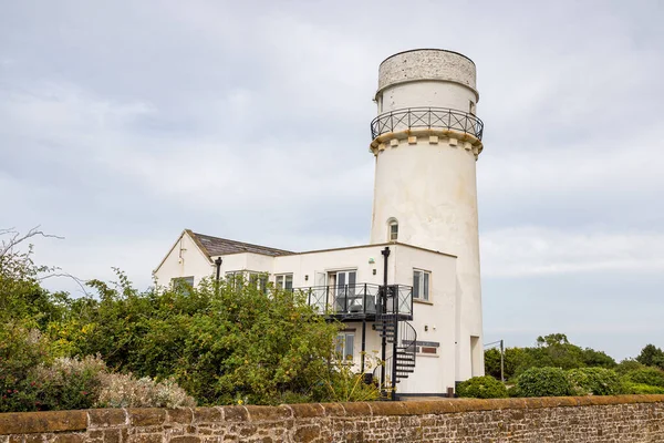 Hunstanton Lighthouse Pictured July 2022 West Norfolk Coast Rustic Wall — Foto Stock