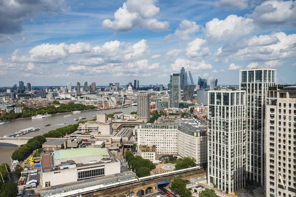 Looking Southbank Centre Waterloo Top London Eye Seen August 2022 — Photo