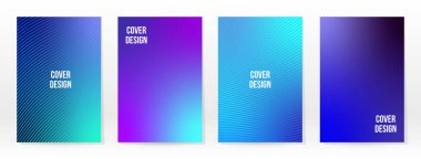 Asgari Poster. Pastel Soft. Mavi Gradyan Seti. Grafik Renk Arkaplanı. Bulanık ağ dokusu. Vektör Modern Banner. Soyut Parlak Duvar Kağıdı. Gradyan Teknoloji Kapağı. Mavi Mobil Şablon Tasarımı.