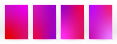 Asgari Poster. Pastel Soft. Pembe Gül Gradyan Seti. Grafik Renk Arkaplanı. Bulanık ağ dokusu. Vektör Modern Banner. Soyut Parlak Duvar Kağıdı. Gradyan Teknoloji Kapağı. Mobil Şablon Tasarımı.